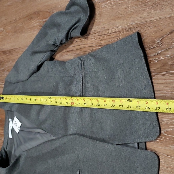 (L) NWT Ricki's Open Blazer Business Feminine Workwear Formal Ruched Sleeves - Picture 5 of 8